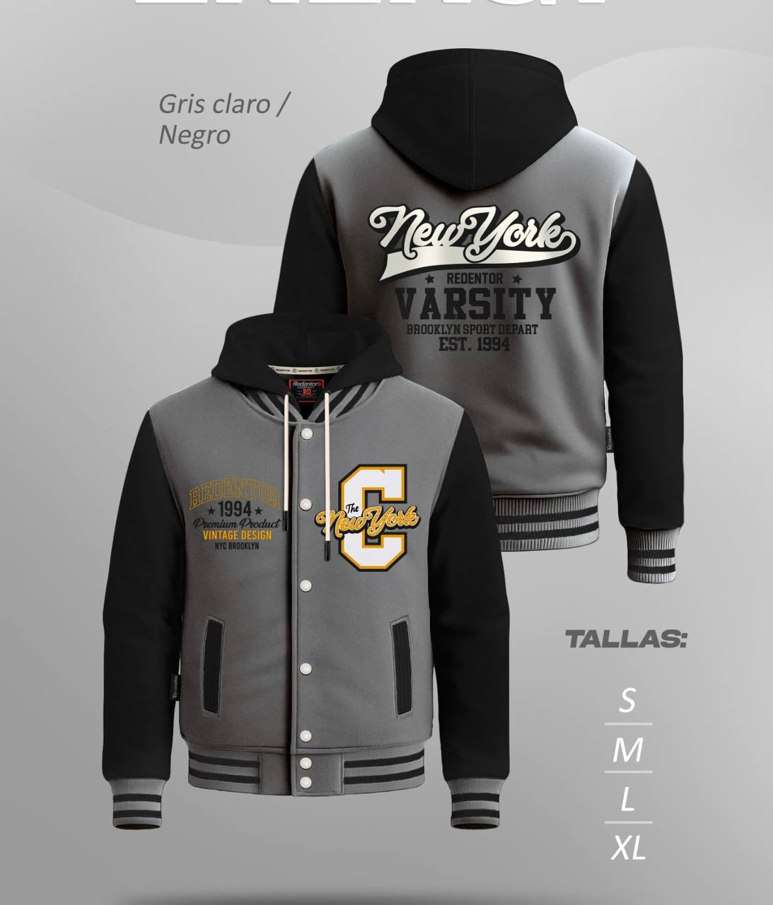 Chaqueta Beisbolera capotera ENERGY