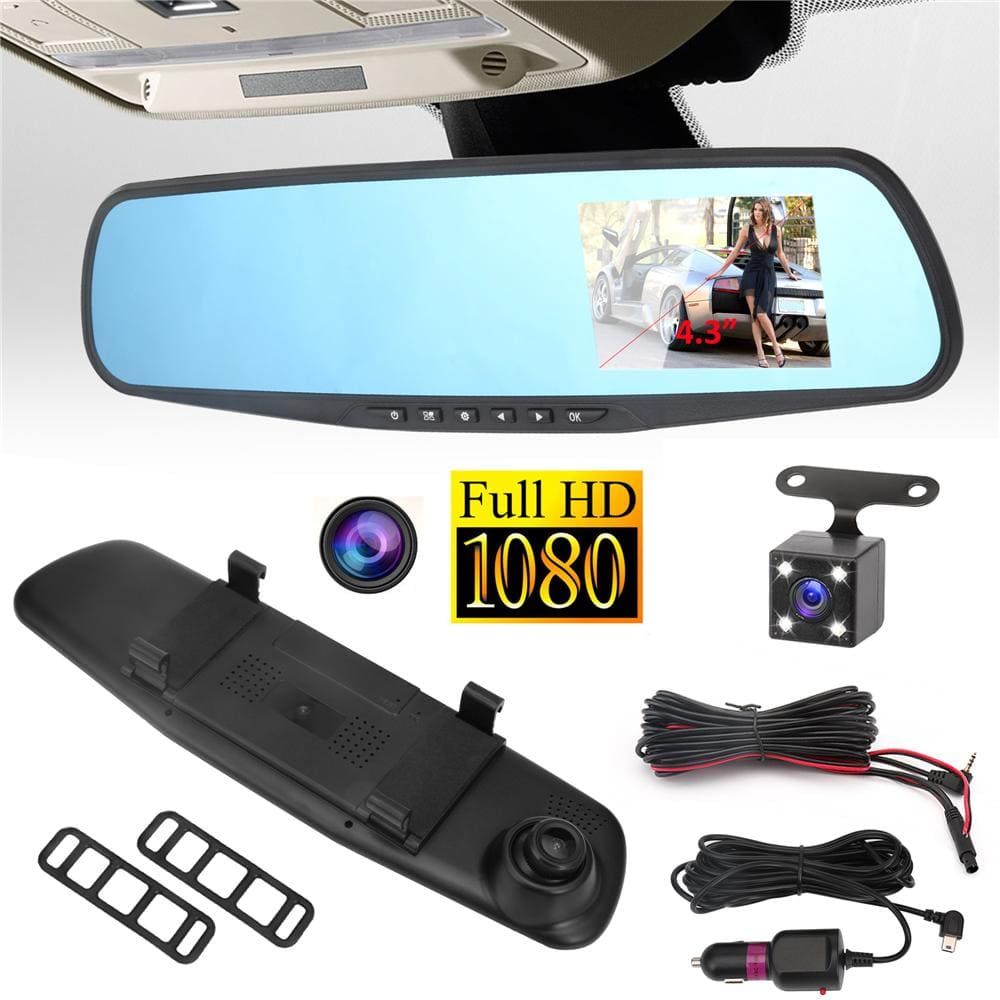 Espejo retrovisor 4 en 1 Pantalla Táctil