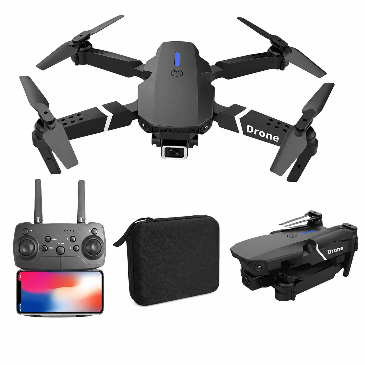 [OFERTA] - Dron E99 Max Sky Vision 4K + DOBLE BATERÍA + CONTROL PANTALLA CELULAR