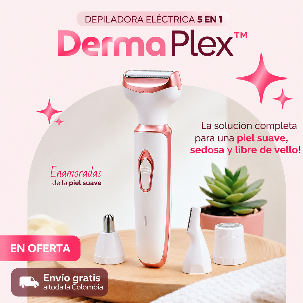 DermaPlex - Afeitadora Dama 5 en 1 con Pantalla