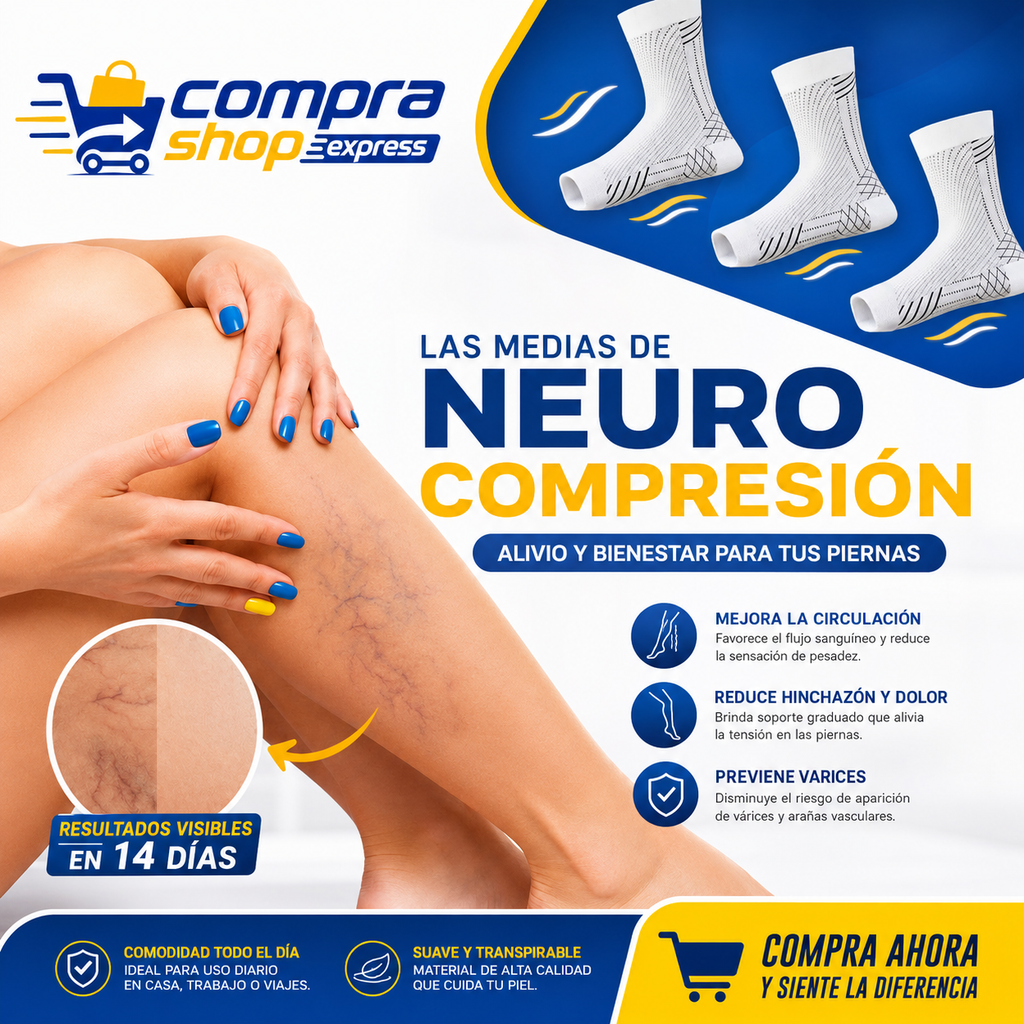 Medias De Compresión - Obtén Alivio Instantáneo De Pies