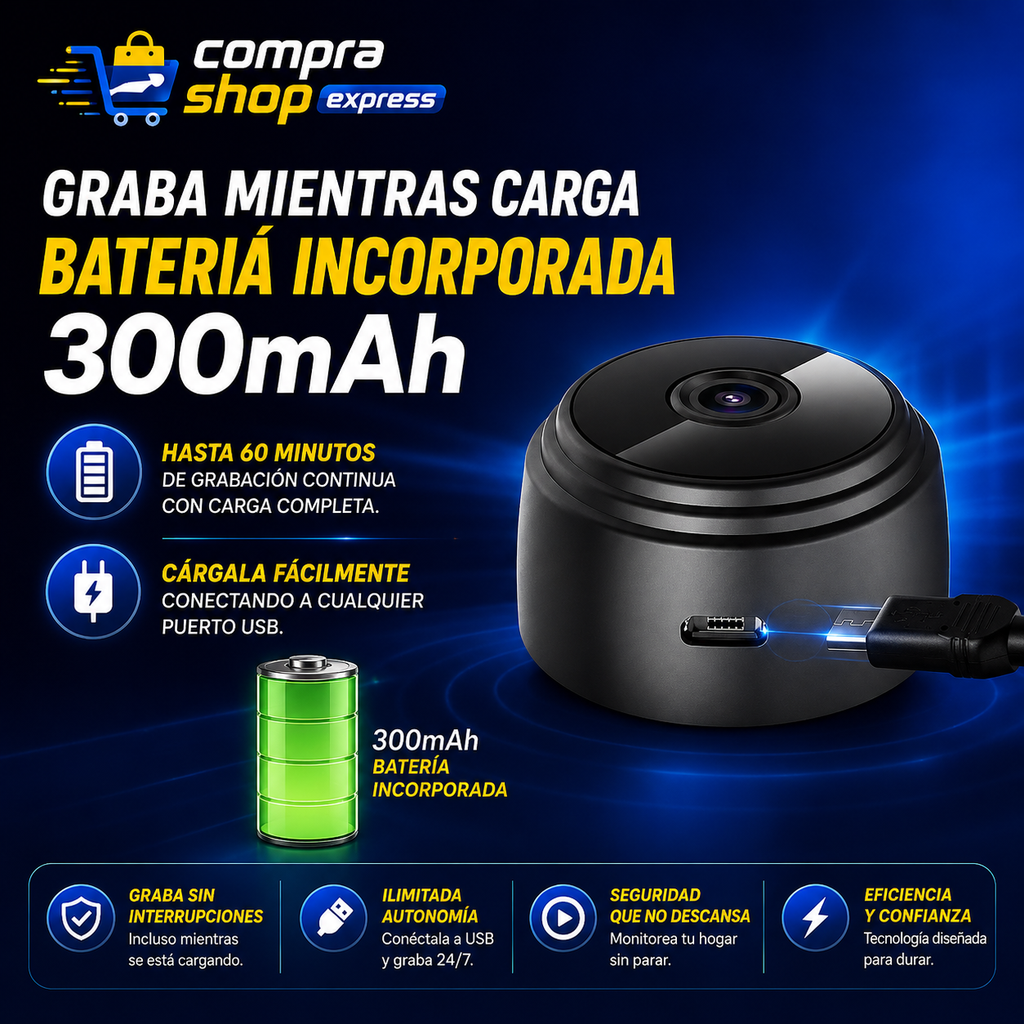 Mini Cámara PRO Espía 4K