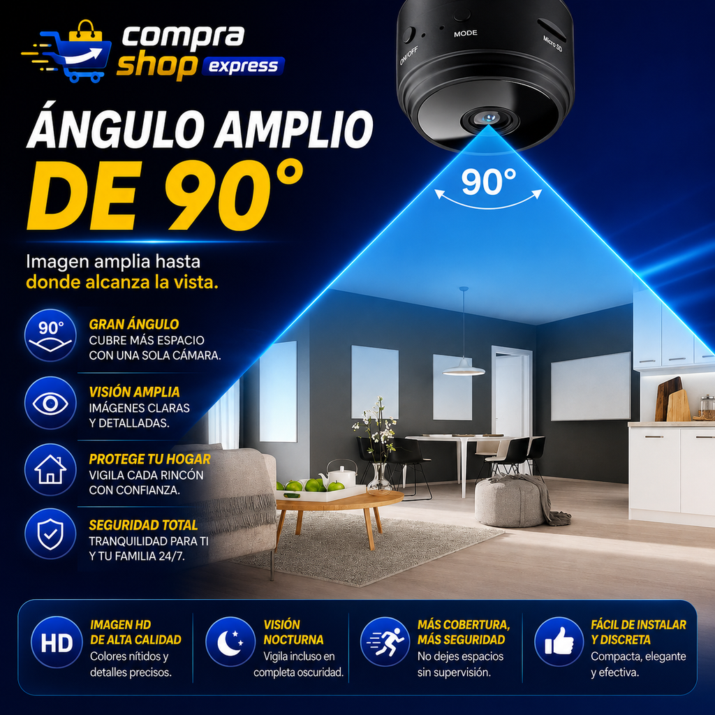 Mini Cámara PRO Espía 4K