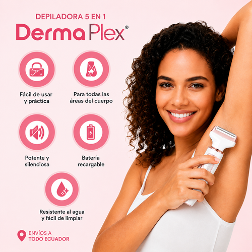 DermaPlex - Afeitadora Dama 5 en 1 con Pantalla