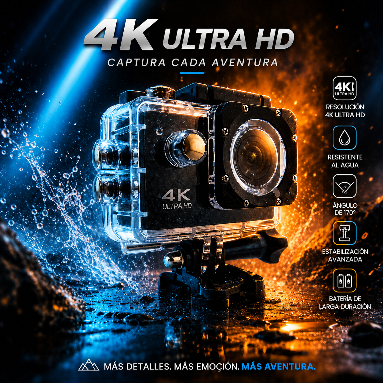 💥GoPro Camera 4K – Captura Cada Aventura con Calidad Profesional🔥