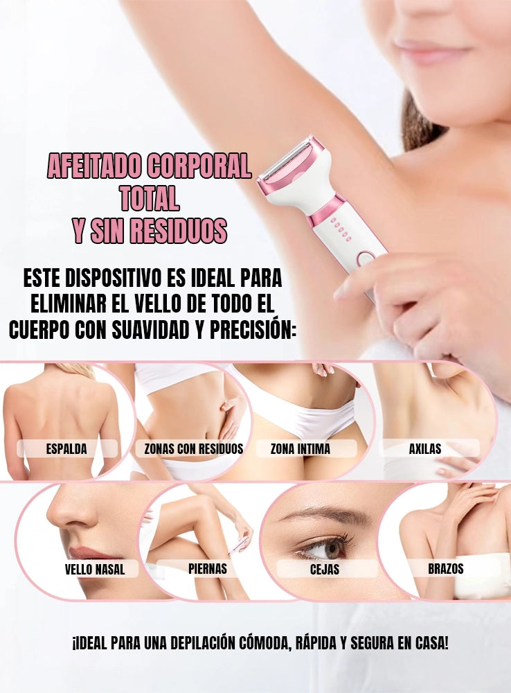 DermaPlex - Afeitadora Dama 5 en 1 con Pantalla