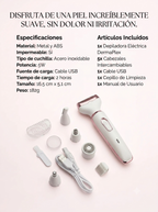 DermaPlex - Afeitadora Dama 5 en 1 con Pantalla