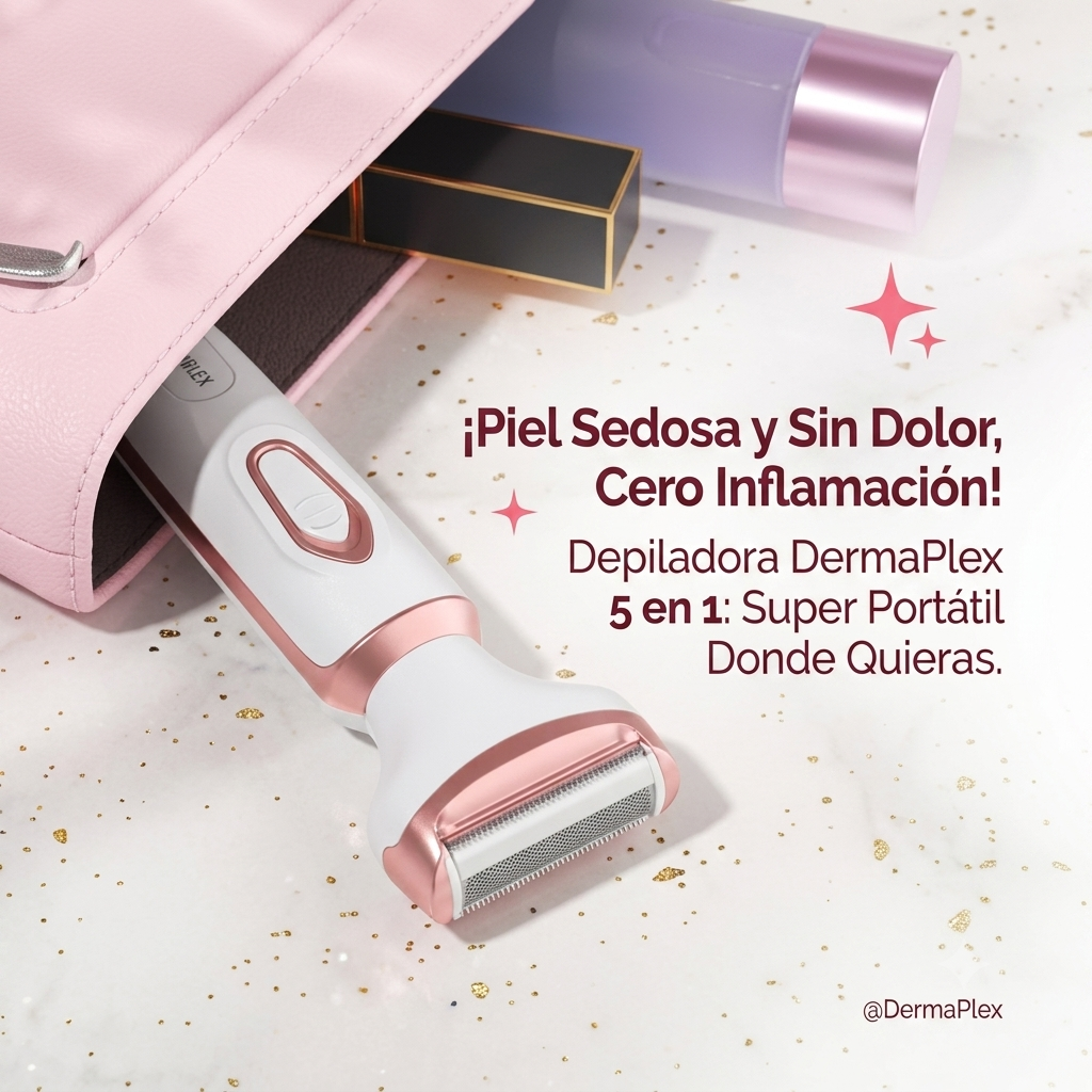DermaPlex - Afeitadora Dama 5 en 1 con Pantalla