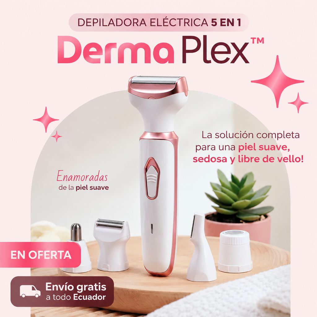 DermaPlex - Afeitadora Dama 5 en 1 con Pantalla